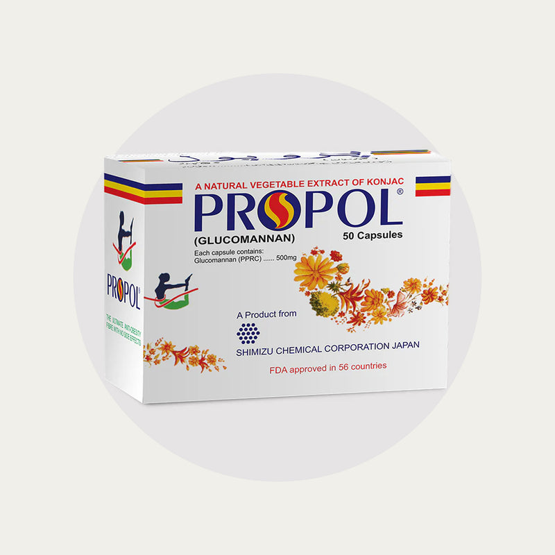 Propol - Glucomannan Capsules for Obesity Control